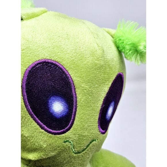 Alien BMI Merchandise 11” Green Half Pillow Space Eyes Plush Stuffed Gift Toy - Picture 7 of 9